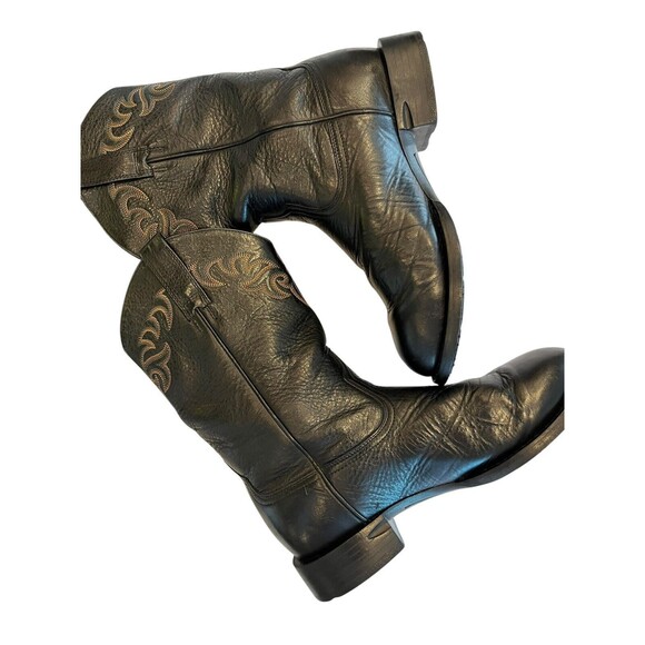 Ariat Mens Heritage black leather Roper boots western Size 8EE 35401 - Picture 9 of 12